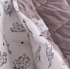 Дитячий постільний комплект Baby Veres Velour Graphic animals (5 одиниць), бавовна-велюр
